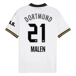 Camiseta Fútbol BVB Borussia Dortmund Donyell Malen #21 2024-25 Tercera Equipación Hombre